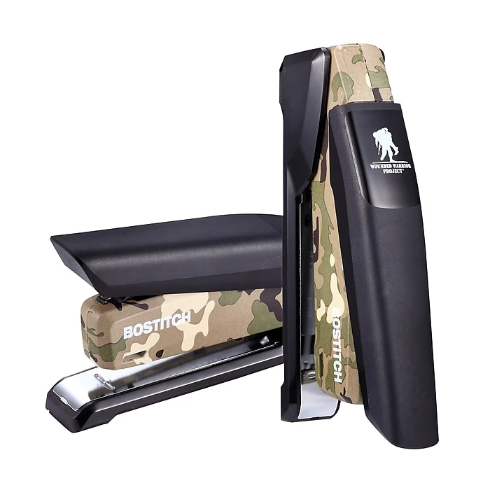 Bostitch Wounded Warrior EZ Squeeze Desktop Stapler, 28-Sheet Capacity, Black/Camouflage (INP28-WW) Bostitch Wounded Warrior EZ Squeeze Desktop Stapler, 28-Sheet Capacity, Black/Camouflage (INP28-WW) -Office Supply Shop sp25221561 sc7
