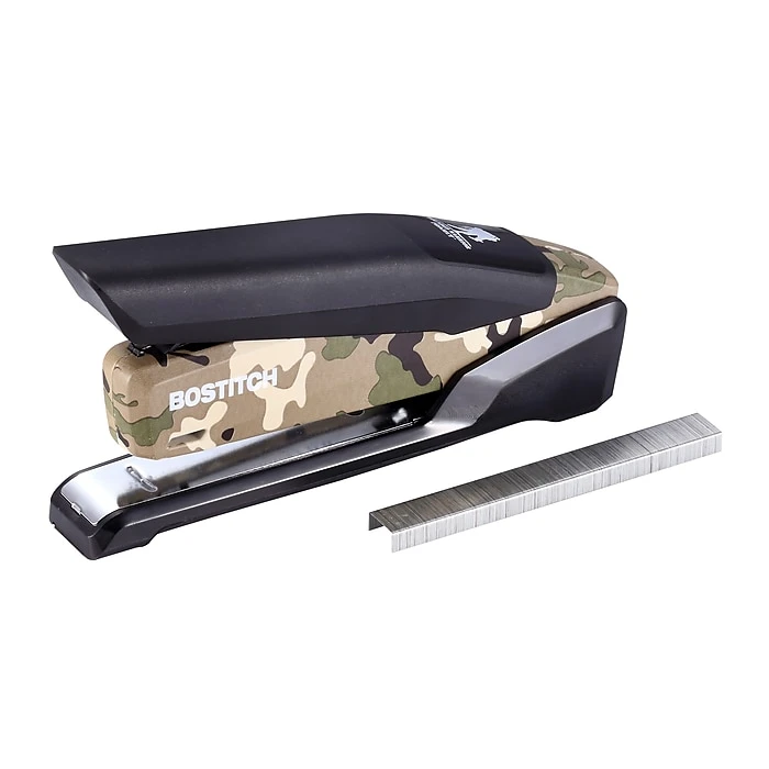 Bostitch Wounded Warrior EZ Squeeze Desktop Stapler, 28-Sheet Capacity, Black/Camouflage (INP28-WW) Bostitch Wounded Warrior EZ Squeeze Desktop Stapler, 28-Sheet Capacity, Black/Camouflage (INP28-WW) -Office Supply Shop sp25221562 sc7