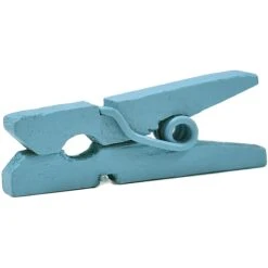 JAM Paper® Wood Clip Clothespins, Small 7/8 Inch, Blue Clothes Pins, 2 Packs Of 50 (2230717361A) -Office Supply Shop sp29737991 sc7