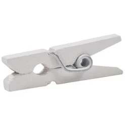 JAM Paper Wood Clip Small Wood Clothespins, White, 2 Packs Of 50 (2230717360A) 3 JAM Paper Wood Clip Small Wood Clothespins, White, 2 Packs Of 50 (2230717360A) -Office Supply Shop sp29738223 sc7