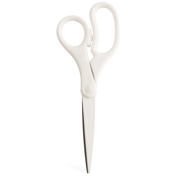 JAM Paper Precision 8" Stainless Steel Multi-Purpose/Heavy Duty Scissors, Pointed Tip, White (342WHZ) JAM Paper Precision 8" Stainless Steel Multi-Purpose/Heavy Duty Scissors, Pointed Tip, White (342WHZ) -Office Supply Shop sp30025868 sc7 1