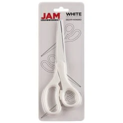 JAM Paper Precision 8" Stainless Steel Multi-Purpose/Heavy Duty Scissors, Pointed Tip, White (342WHZ) 3 JAM Paper Precision 8" Stainless Steel Multi-Purpose/Heavy Duty Scissors, Pointed Tip, White (342WHZ) -Office Supply Shop sp30025871 sc7 1