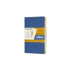 Moleskine Volant Journal, Pocket, 3.5" X 5.5", Ruled Sheets, Blue/Yellow (620565)