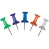 Staples Push Pins, Translucent Assorted, 200/Pack (44444)