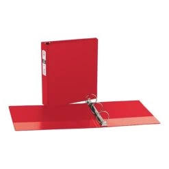 Avery 2" 3-Ring Non-View Binder, Matte Red (03510)