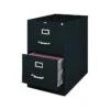 Staples 2 File Drawers Vertical File Cabinet, Locking, Black, Legal, 26.5"D (13447D)