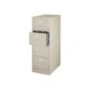 Staples 4-Drawer Vertical File Cabinet, Locking, Legal, Putty/Beige, 25"D (25165D)