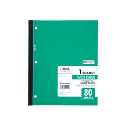 Mead Wireless Neatbook 1-Subject Notebook, 8" X 10.5", Wide Ruled, 80 Sheets, Assorted (05222) -Office Supply Shop sp38165456 sc7