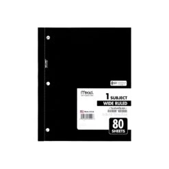 Mead Wireless Neatbook 1-Subject Notebook, 8" X 10.5", Wide Ruled, 80 Sheets, Assorted (05222) -Office Supply Shop sp38165457 sc7