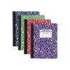 Staples® Composition Notebook, 9.75" X 7.5", Wide Ruled, 80 Sheets, Assorted Colors, 48/Carton (20702CT)