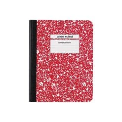 Staples® Composition Notebook, 9.75" X 7.5", Wide Ruled, 80 Sheets, Assorted Colors, 48/Carton (20702CT) -Office Supply Shop sp38165507 sc7