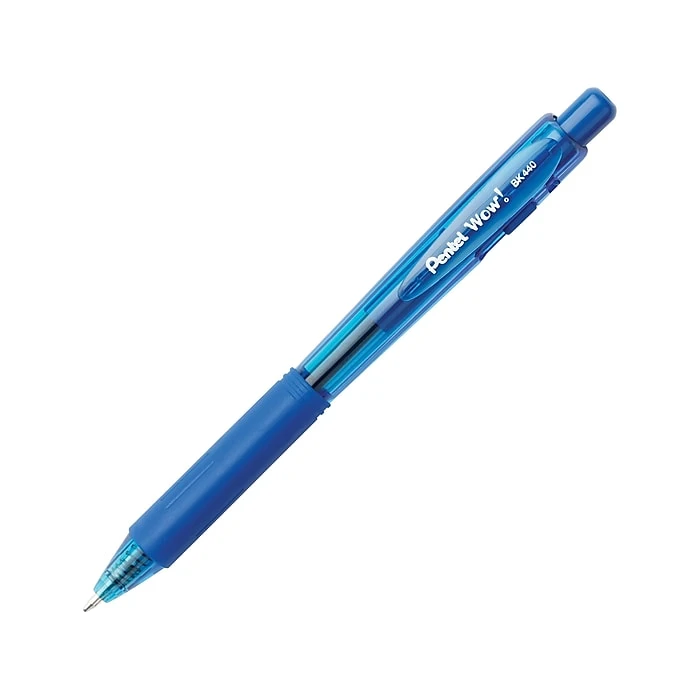 Pentel WOW! Retractable Ballpoint Pens, Medium Point, Blue Ink, 18 Pack (BK440BP18C) Pentel WOW! Retractable Ballpoint Pens, Medium Point, Blue Ink, 18 Pack (BK440BP18C) -Office Supply Shop sp40303371 sc7