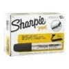 Sharpie Pro King Size Permanent Marker, Chisel Tip, Black Ink, Dozen (15001)