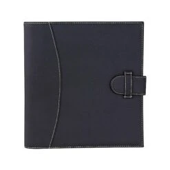 It's Academic Executive Faux Leather 1" D-Ring Binder/Organizer, Brown (92876) -Office Supply Shop sp41686793 sc7