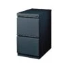 Staples 2-Drawer Vertical File Cabinet, Locking, Charcoal, Letter, 19.88"D (26819D)