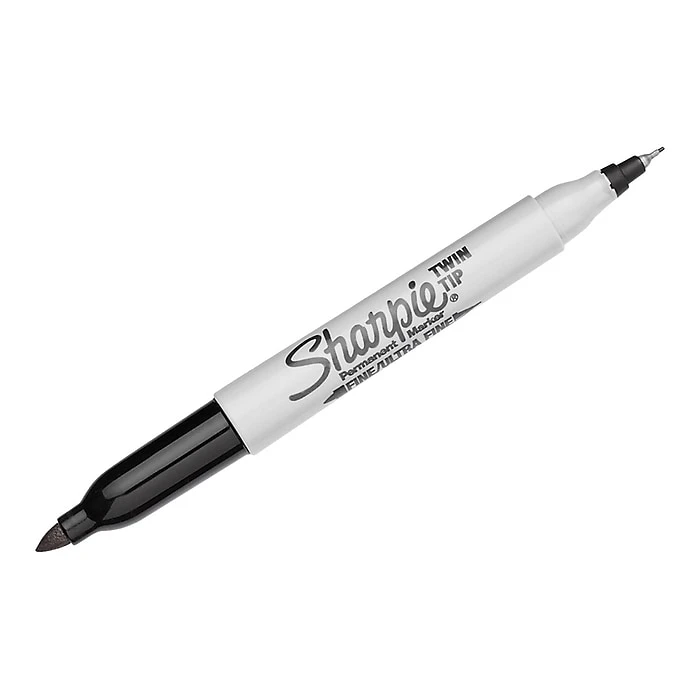 Sharpie Permanent Markers, Twin Tip, Black, 12/Pack (32001) Sharpie Permanent Markers, Twin Tip, Black, 12/Pack (32001) -Office Supply Shop sp41816134 sc7
