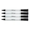 Staples Remarx Dry Erase Markers, Bullet Point, Black, 4/Pack (29326)