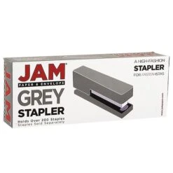 JAM Paper® Office & Desk Sets, 1 Stapler & 1 Tape Dispenser, Grey, 2/Pack (3378gy) -Office Supply Shop sp4211301 sc7