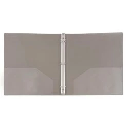 JAM Paper Designders 2" 3-Ring Flexible Poly Binder, Smoke Glass Twill (820T2sm) -Office Supply Shop sp4211649 sc7
