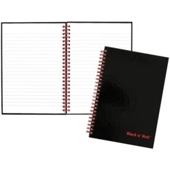 Black N' Red Professional Notebook, 5.88" X 8.25", Wide Ruled, 70 Sheets, Black/Red (L67000) -Office Supply Shop sp42125925 sc7