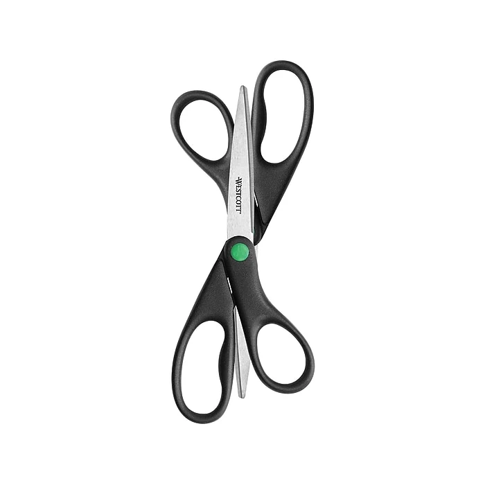 Westcott KleenEarth 8" Stainless Steel Sewing/Craft Scissors, Pointed Tip, Black, 2/Pack (15179) Westcott KleenEarth 8" Stainless Steel Sewing/Craft Scissors, Pointed Tip, Black, 2/Pack (15179) -Office Supply Shop sp42126215 sc7