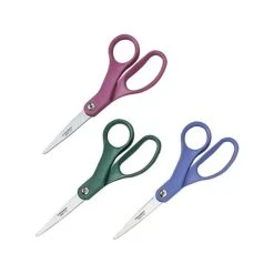Fiskars Students 7.1" Stainless Steel Kid's Scissors, Sharp Tip, Assorted Colors, Single Pair (9458 7097)