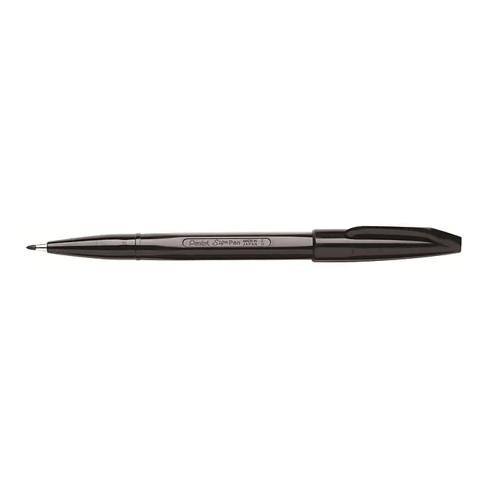 Pentel Sign Felt Pens, Fine Point, Black Ink, Dozen (S520-A) Pentel Sign Felt Pens, Fine Point, Black Ink, Dozen (S520-A) -Office Supply Shop sp42127212 sc7