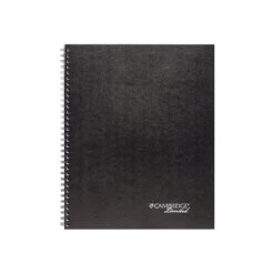 Cambridge Professional Notebook, 8.5" X 11", Legal Ruled, 80 Sheets, Black (06062)