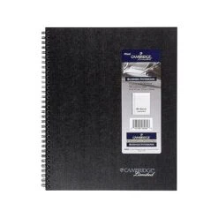 Cambridge Professional Notebook, 8.5" X 11", Legal Ruled, 80 Sheets, Black (06062) 4 Cambridge Professional Notebook, 8.5" X 11", Legal Ruled, 80 Sheets, Black (06062) -Office Supply Shop sp42127301 sc7
