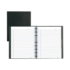 Blueline MiracleBind Professional Notebook, 7.25" X 9.25", College Ruled, 75 Sheets, Black (AF9150.81) -Office Supply Shop sp42168468 sc7