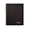 Mead Cambridge Meeting Format Professional Notebook, 8.88" X 11", Wide Ruled, 80 Sheets, Black (06132)