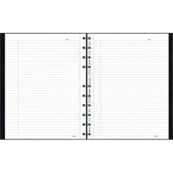 Blueline MiracleBind Professional Notebook, 11" X 9.0625", College Ruled, 75 Sheets, Black (AF11150.81) -Office Supply Shop sp42179873 sc7