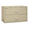 FireKing Classic 2-Drawer Lateral File Cabinet, Fire Resistant, Beige, Letter/Legal, 44.5"W (2-4422-CPA)