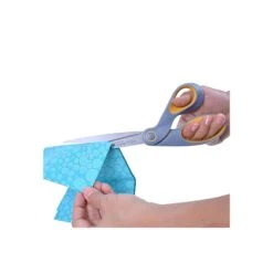 Westcott® Bent ExtremEdge Adjustable Tension Titanium Bonded® 9" Scissors, Blunt Tip, Gray/Yellow (14669) 3 Westcott® Bent ExtremEdge Adjustable Tension Titanium Bonded® 9" Scissors, Blunt Tip, Gray/Yellow (14669) -Office Supply Shop sp42717181 sc7