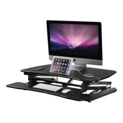 Mount-It! Electric 35.4"W Standing Desk Converter, Plastic Steel (MI-7927E) -Office Supply Shop sp42717828 sc7