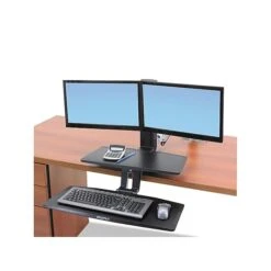 Ergotron WorkFit-A Dual Adjustable Desk, Aluminum (24-392-026) -Office Supply Shop sp42803405 sc7