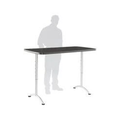 ICEBERG ARC 30"W Adjustable Table, Laminate Wood (69317) -Office Supply Shop sp42803408 sc7