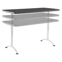 ICEBERG ARC 30"W Adjustable Table, Laminate Wood (69317) -Office Supply Shop sp42803409 sc7