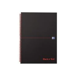 Black N' Red Professional Notebook, 4-3/4" X 6", 70 Sheets, Wide Ruled, Black/Red Accents (F67010)