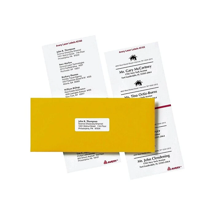 Avery Mini-Sheets Laser/Inkjet Address Labels, 1" x 2-5/8", White, 8 Labels/Sheet, 25 Sheets/Pack, 200 Labels/Pack (2160) Avery Mini-Sheets Laser/Inkjet Address Labels, 1" X 2-5/8", White, 8 Labels/Sheet, 25 Sheets/Pack, 200 Labels/Pack (2160) -Office Supply Shop sp43803181 sc7