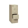 FireKing 2 Hour Rated 4-Drawer Vertical File Cabinet, Fire Resistant, Letter, Beige, 31.19"D (4-1956-2PA)