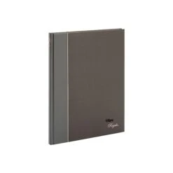 TOPS Royale Executive Notebook, 8" X 10-1/2", 96 Sheets, College Ruled, Black Cover/Gray Spine (TOP 25231)