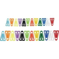 Advantus Paper Clips, Medium, Assorted Colors, 500/Box (PC0300)