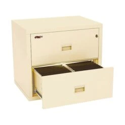 FireKing Turtle 2-Drawer Lateral File Cabinet, Fire Resistant, Letter/Legal, Beige, 31.13"W (2R3122-CPA)
