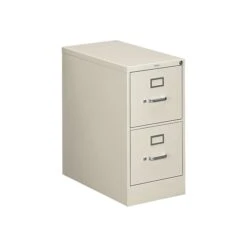 HON 310 Series 2-Drawer Vertical File Cabinet, Locking, Letter, Putty/Beige, 26.5"D (HON312PL)