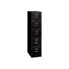 HON 310 Series 5-Drawer Vertical File Cabinet, Locking, Letter, Black, 26.5"D (H315.P.P)