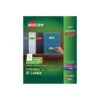 Avery Laser/Inkjet Identification Labels, 1" X 2 5/8", Assorted Neon Colors, 30/Sheet, 12 Sheets/Pack (6479)