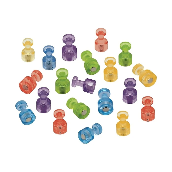 Quartet Magnetic Push Pins, Assorted Colors, 20/Pack (MPPC) Quartet Magnetic Push Pins, Assorted Colors, 20/Pack (MPPC) -Office Supply Shop sp44335952 sc7