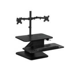 Mount-It! Standing Desk Converter With Dual Monitor Mount, Aluminum (MI-7914) -Office Supply Shop sp44336598 sc7