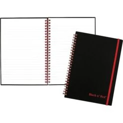 Black N' Red Professional Notebook, 5-7/8" X 8-1/4", 70 Sheets, Ruled, Black/Red Accents (C67009) -Office Supply Shop sp44342727 sc7